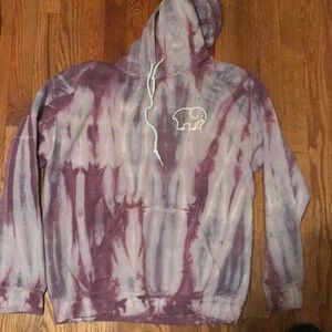 Purple ty dyed hoodie